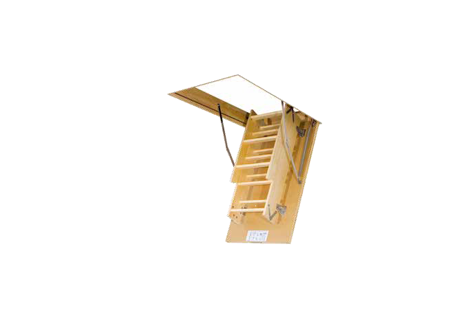Escalier Bois 70x120cm LWK Plus 280cm FAKRO escamotable pour grenier pièce
