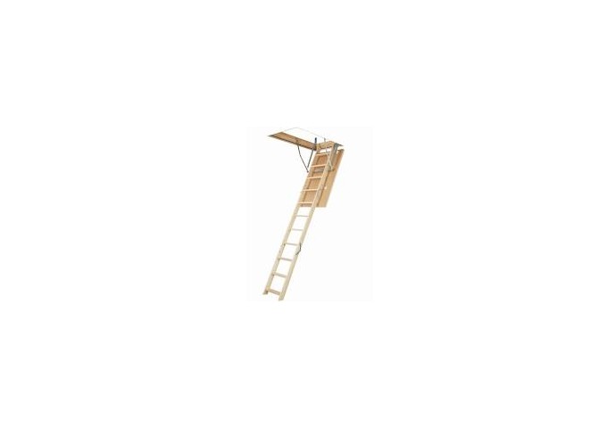 Escalier Bois 70x120cm LWK Plus 280cm FAKRO escamotable pour grenier pièce