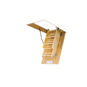 Escalier Bois 70x120cm LWK Plus 280cm FAKRO escamotable pour grenier/ pièce