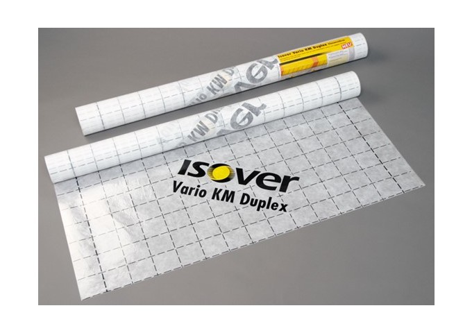 Pare vapeur . frein.vapeur Isover Vario 27002 KM DUPLEX 40x1.5mètres Rouleau 60m²