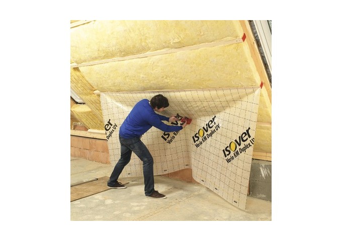 Pare vapeur . frein.vapeur Isover Vario 27002 KM DUPLEX 40x1.5mètres Rouleau 60m²