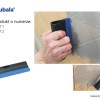 Spatule Lisse 245x80mm caoutchouc avec poignée en résine Kubala 0612 pièce