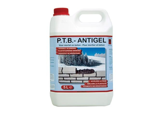 ANTIGEL Accélérateur de prise pour mortier et béton PTB Bidon 5Litres