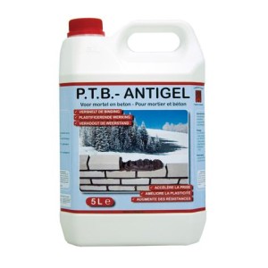 ANTIGEL Accélérateur de prise pour mortier et béton PTB/ Bidon 5Litres