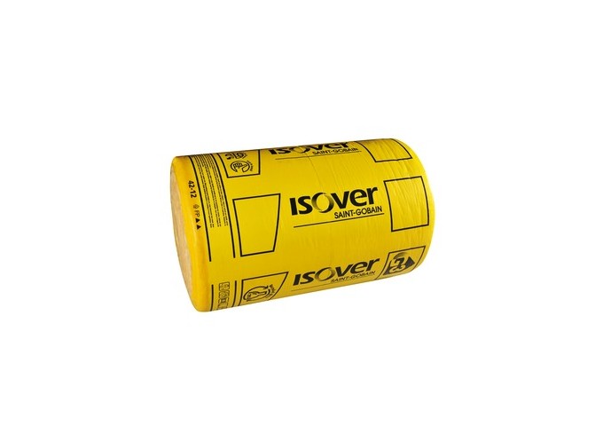 Laine de verre ISOVER Rollisol Plus 22cm avec 1 face ALU Emballage 2.88m²