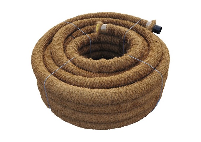 Drain coco 80mm Enrobage rouleau 50mètres