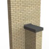 COUVRE MUR Aluminium 400mm 7016 brillant Epaisseur 1mm pièce 6mètres
