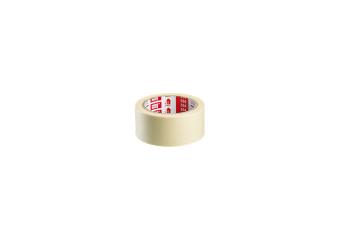Tape . Ruban adhésif 38mm Jaune pour travaux peinture 554 Scley Rouleau 33mètres