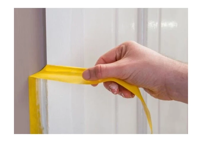 Tape . Ruban adhésif 25mm Orange pour travaux peinture *572* Scley rouleau 33mètres