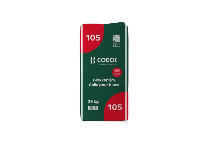 Colle Blanche 105 pour Blocs Cellulaire Coeck sac 25kg