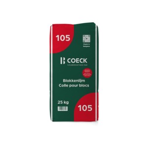Colle Blanche 105 pour Blocs Cellulaire Coeck/ sac 25kg