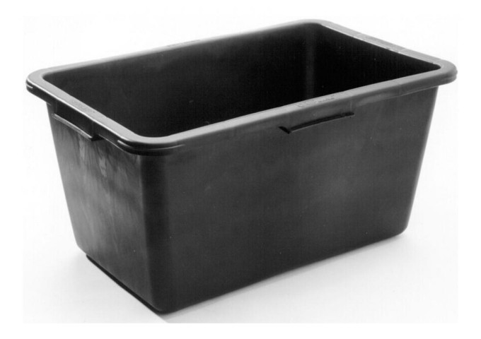 Cuvelle rectangulaire PVC 100 litres tout usages 75x50x30cm pièce