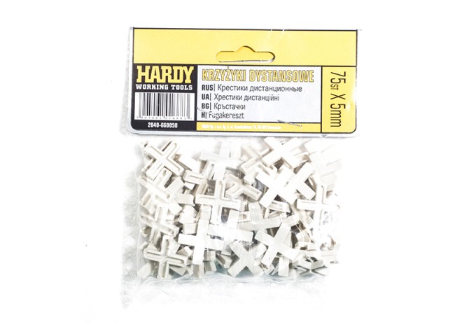 Croisillons carrelage 5mm Hardy 75pièces