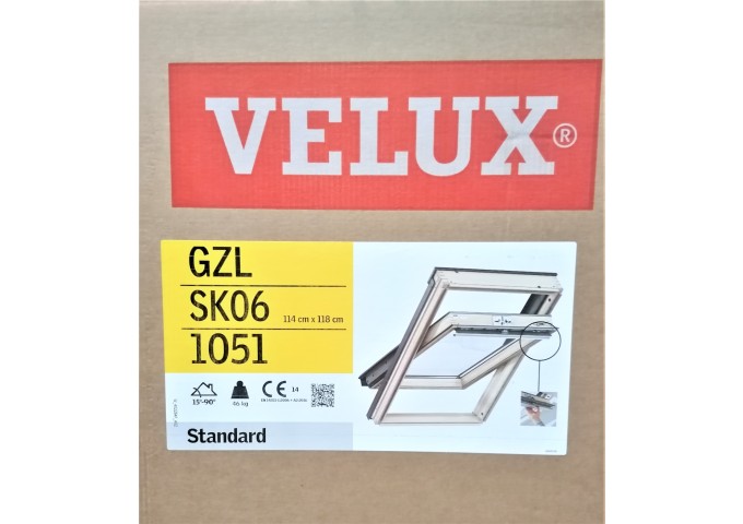 Fenêtre de toit Velux en bois 114x118cm GZL SK06 1051 pièce