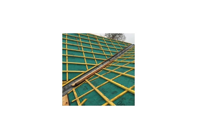 Latte à panne 20x35mm 3 4 SRN TRAITE VERT pièce 5.1mètres