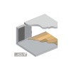 Membrane étanchéité 1x20mètres pour murs enterrés Linop 08.D400 Rouleau 20m²