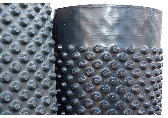 Membrane étanchéité 2x20mètres pour murs enterrés Linop 08.D400 Rouleau 40m²
