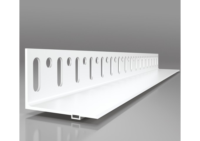 Corniere.Rail départ 200x5x4cm LZ20 PVC pièce 2mètres