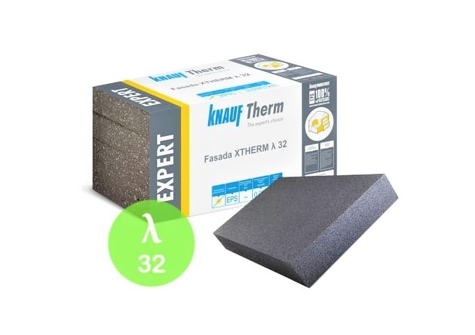 ISOLANT FACADE EPS KNAUF 20cm THERM EXPERT XTHERM GRIS 032 1m²