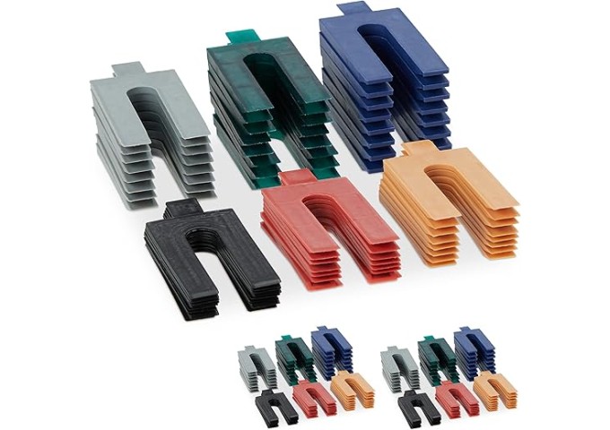 Cale . entretoise Bleu PVC 8mm pour cornière départ LZ20 50pièces