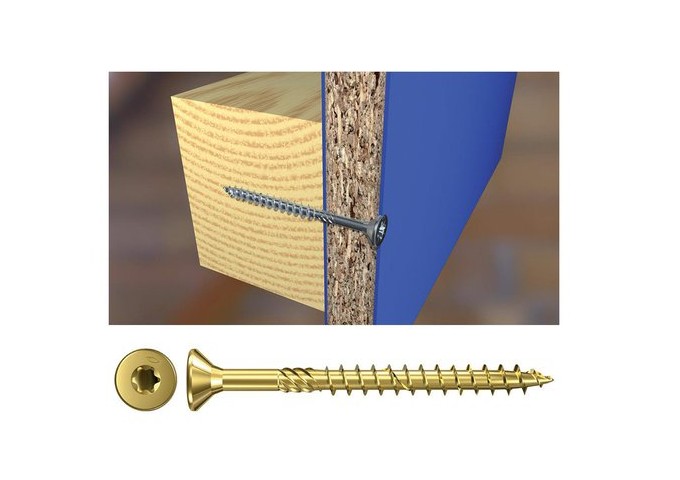 Vis à bois renforcé Torx 6x70mm TW R.TS Rawlplug 50pièces