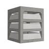 Ventilor.tira.trek béton 38x38cm (20x20cm intérieur) composé de 4 éléments
